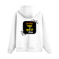 Oversized Hoodie | Relaxed Fit Unisex | 400 GSM Cotton Blend | Pre-Shrunk Warmth & Comfort | Adults | Personalized | Typography | Pop Culture | Everyday | Confident | Naam Toh Suna Hoga - back - White - mockup 2