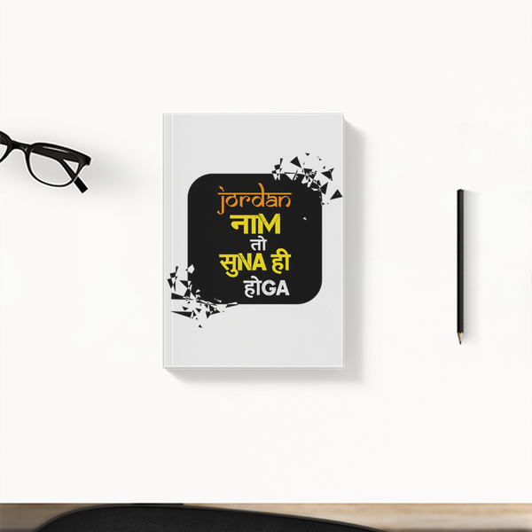 Daily Planner | 3-Month Undated | Soft-Bound | 204 Pages, Dotted Notes | Unisex Adult | Personalized | Typography | Pop Culture | Everyday | Confident | Naam Toh Suna Hoga