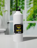 Sipper Bottle | 750 ml Unisex | Aluminum | Clip Cap | Fade-Proof | Personalized | Typography | Pop Culture | Everyday | Confident | Naam Toh Suna Hoga - front - White - mockup 1