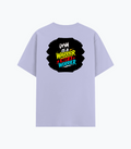 Cotton Stretch T-Shirt | Unisex Fit | 95% Cotton 5% Spandex | Breathable Flexible Durable | Adults | Personalized | Bold Graphic | Self-worth | Inner Strength | Everyday | Empowering | Warrior Mentality - back - Lavender - mockup 2