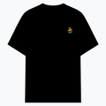 Cotton Stretch T-Shirt | Unisex Fit | 95% Cotton 5% Spandex | Breathable Flexible Durable | Adults | Personalized | Bold Graphic | Self-worth | Inner Strength | Everyday | Empowering | Warrior Mentality - left pocket - Black - mockup 3