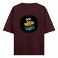 Oversized Classic T-Shirt | Unisex Relaxed Fit | 100% Super-Combed Cotton | Pre-Shrunk, Double-Stitched | Adults | Personalized | Bold Graphic | Self-worth | Inner Strength | Everyday | Empowering | Warrior Mentality - back - Maroon - mockup 2