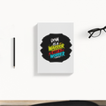 Daily Planner | 3-Month Undated | Soft-Bound | 204 Pages, Dotted Notes | Unisex Adult | Personalized | Bold Graphic | Self-worth | Inner Strength | Everyday | Empowering | Warrior Mentality - back - White - mockup 2
