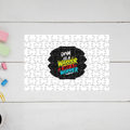 Jigsaw Puzzle | 120 Pieces A4 Size | Recycled Paper Semi-Glossy Finish | Fade-Proof Engaging Entertainment | Unisex | Personalized | Bold Graphic | Self-worth | Inner Strength | Everyday | Empowering | Warrior Mentality - front - mockup 1