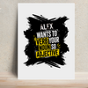 Metal Posters - Verb Your Noun