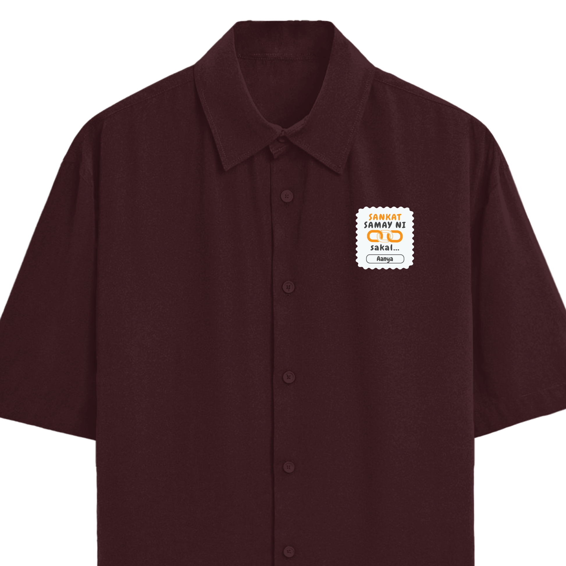 Personalized Minimalist T-Shirt with Custom Name - Oversized Shirt Embroidery T-Shirt