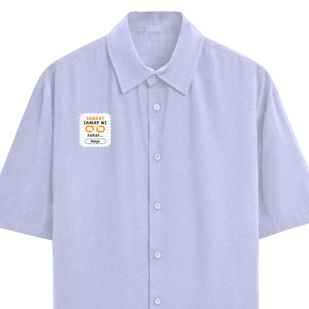 Personalized Minimalist T-Shirt with Custom Name - Oversized Shirt Embroidery T-Shirt