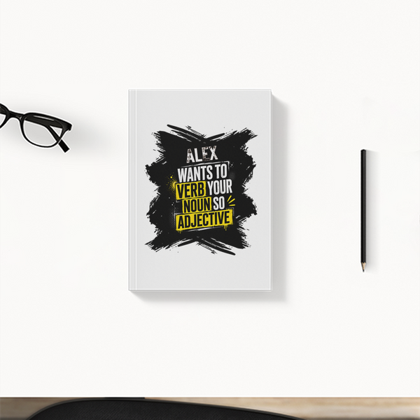 Daily Planner | 3-Month Undated | Soft-Bound | 204 Pages, Dotted Notes | Unisex Adult | Personalized | Bold Graphic | Quotes | Everyday | Energetic | Verb Your Noun