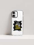 Hard Clear Case | For iPhone | TPU & PC Hybrid | Camera Guard & Scratch-Proof | Unisex | Personalized | Bold Graphic | Quotes | Everyday | Energetic | Verb Your Noun - front_17 - 17 - mockup 1