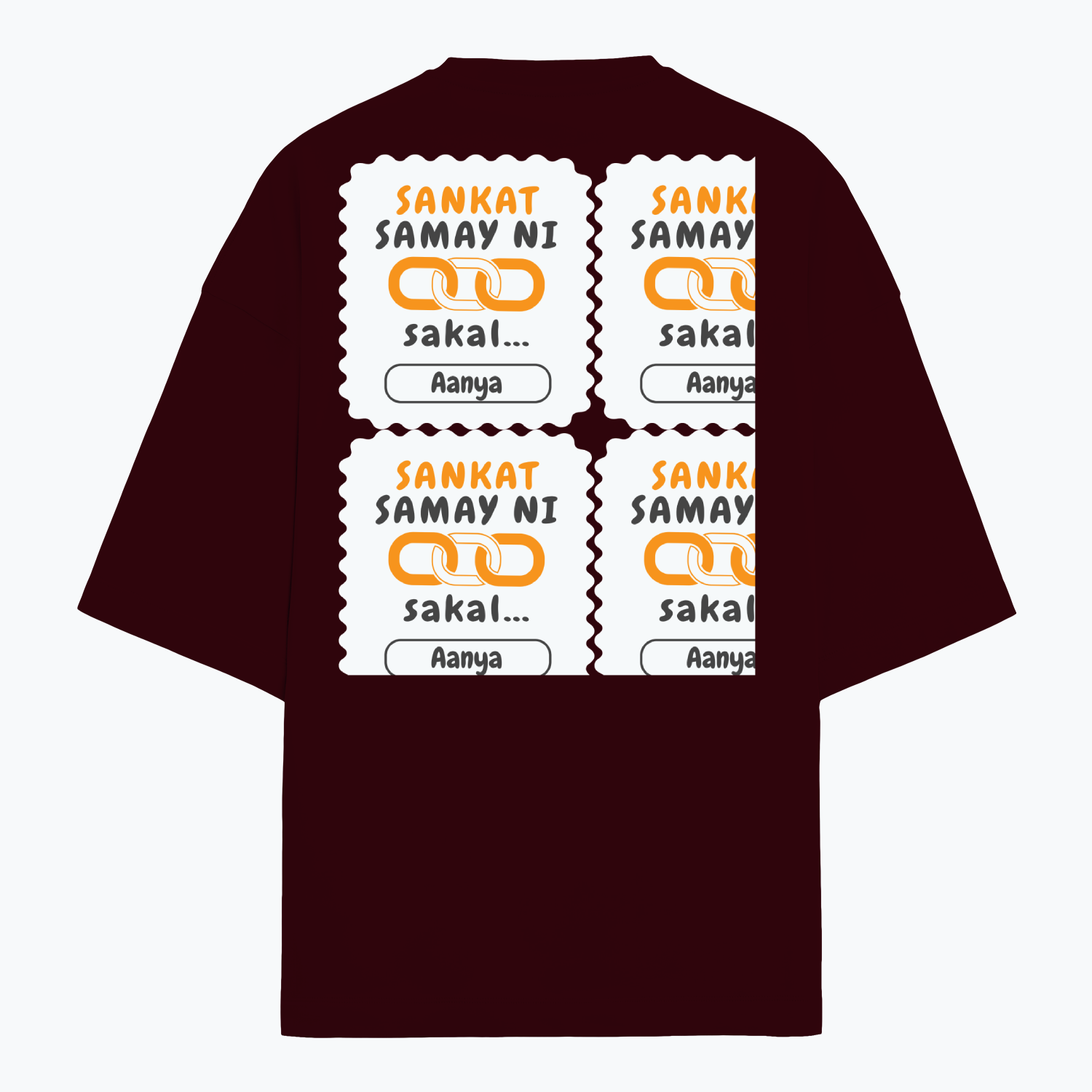 Personalized Minimalist T-Shirt with Custom Name - Terry Oversized Tee Embroidery T-Shirt