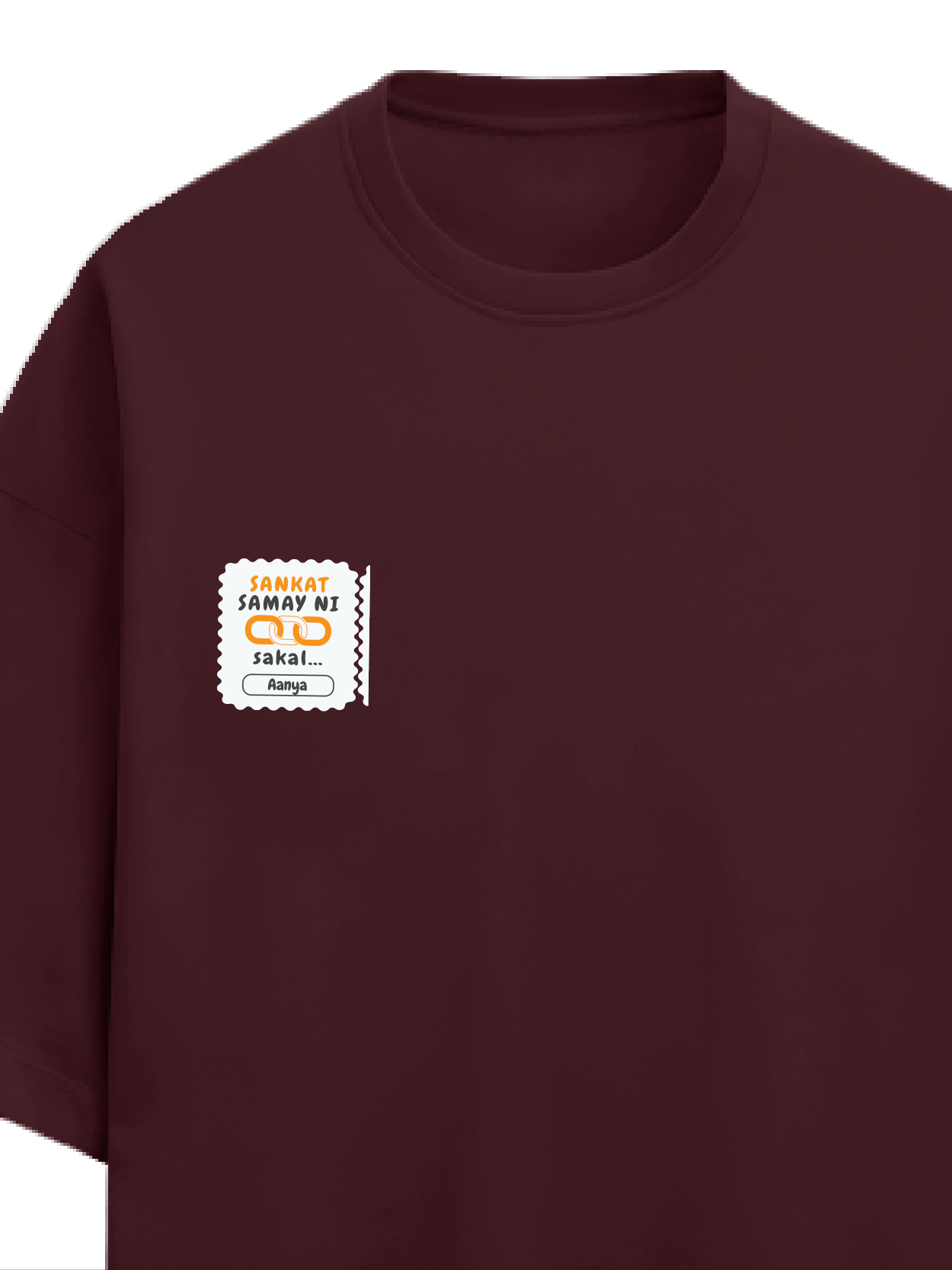 Personalized Minimalist T-Shirt with Custom Name - Terry Oversized Tee Embroidery T-Shirt