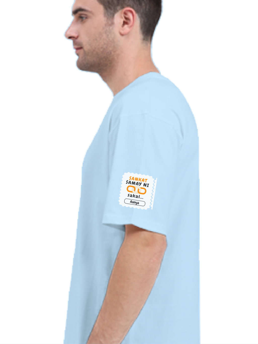 Personalized Minimalist T-Shirt with Custom Name - Terry Oversized Tee Embroidery T-Shirt