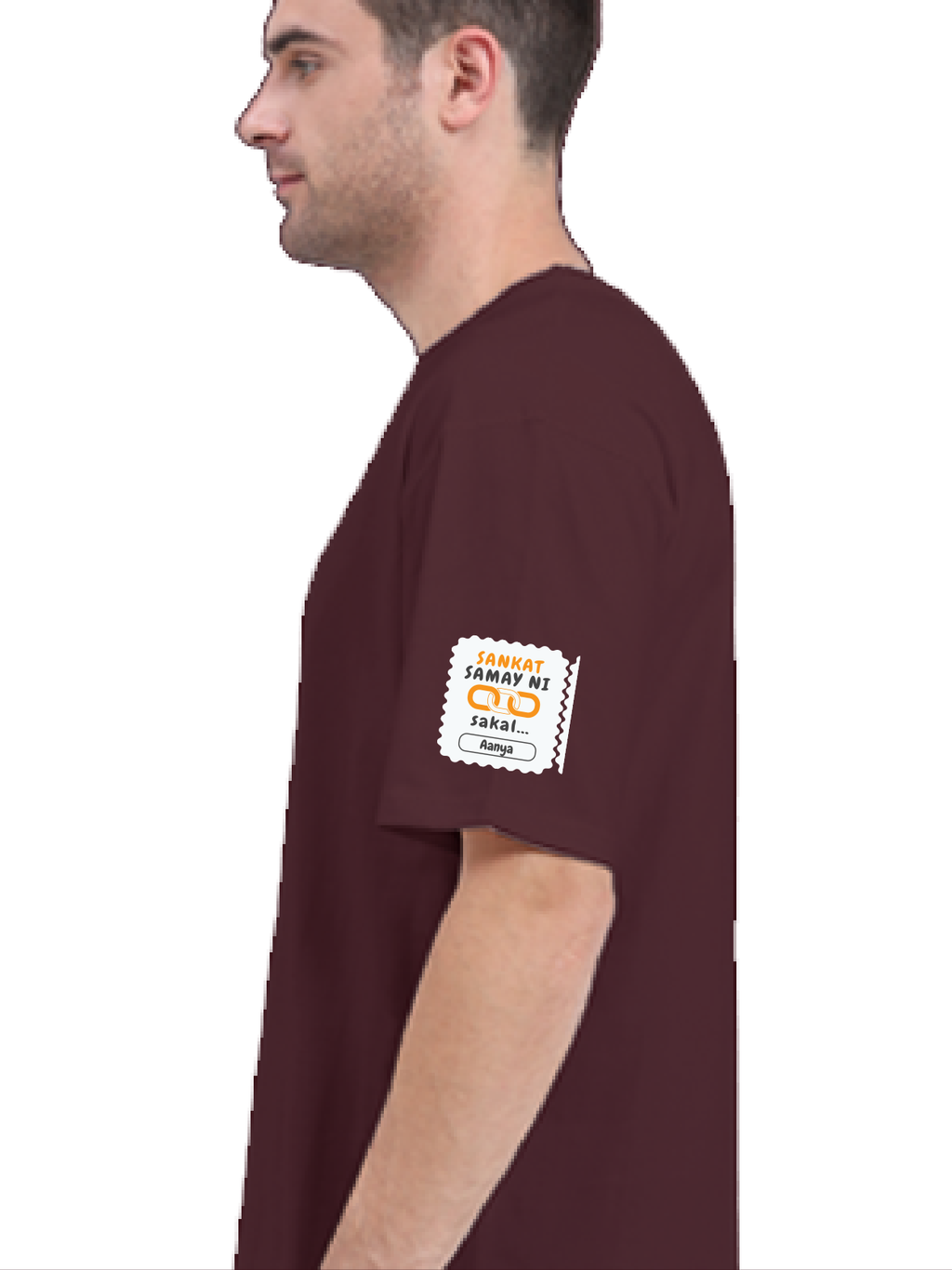 Personalized Minimalist T-Shirt with Custom Name - Terry Oversized Tee Embroidery T-Shirt