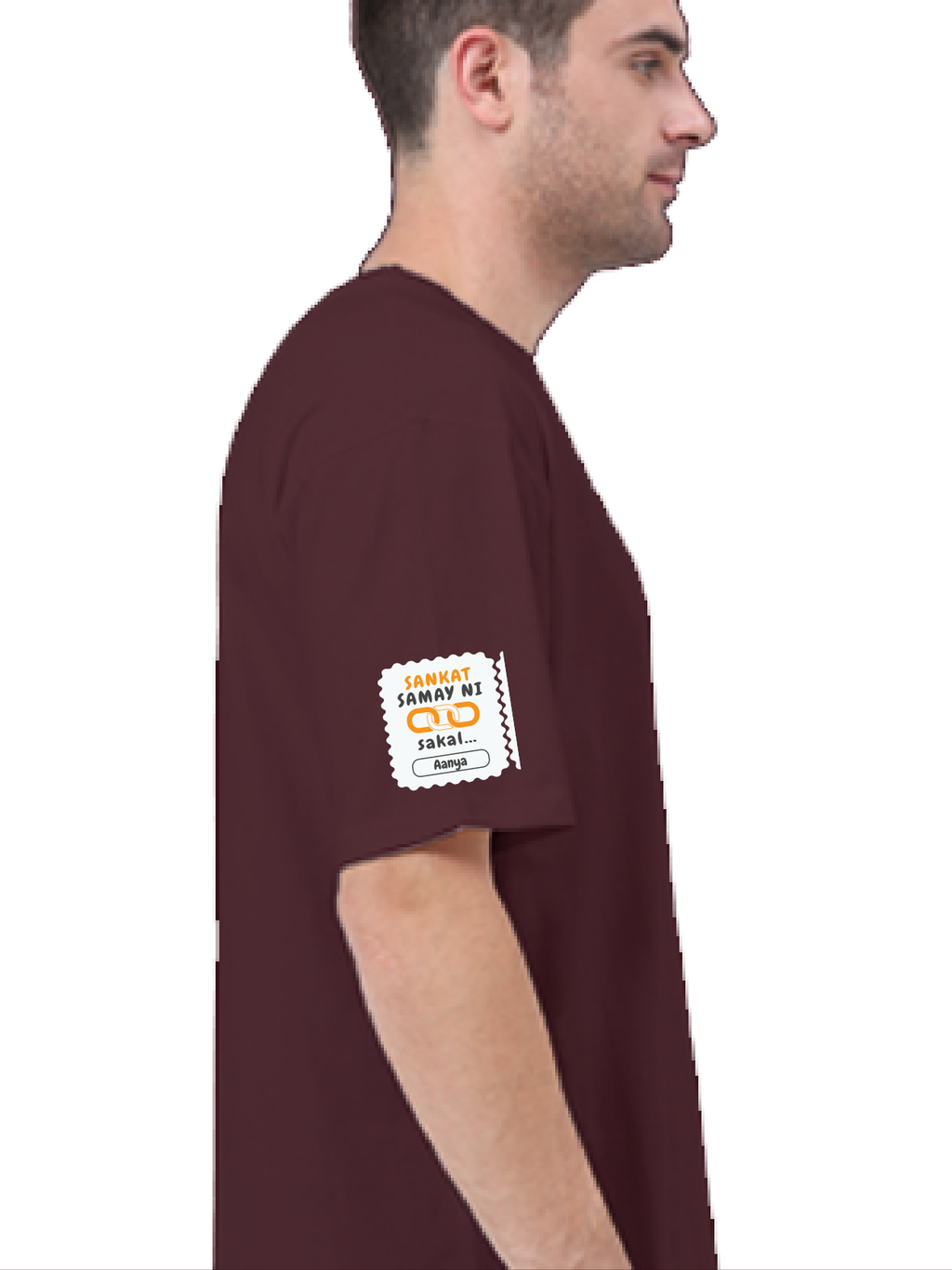 Personalized Minimalist T-Shirt with Custom Name - Terry Oversized Tee Embroidery T-Shirt
