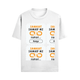 Personalized Minimalist T-Shirt with Custom Name - Male Standard Crew T Shirt Embroidery T-Shirt