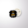 Pin Button Badge | Glossy Finish | Rust-Free Metal | Pin Attached | Unisex | Personalized | Typography | Intelligence | Self-assurance | Everyday | Confident | Too Smart To Argue - front_58mm - 58mm - White - mockup 3