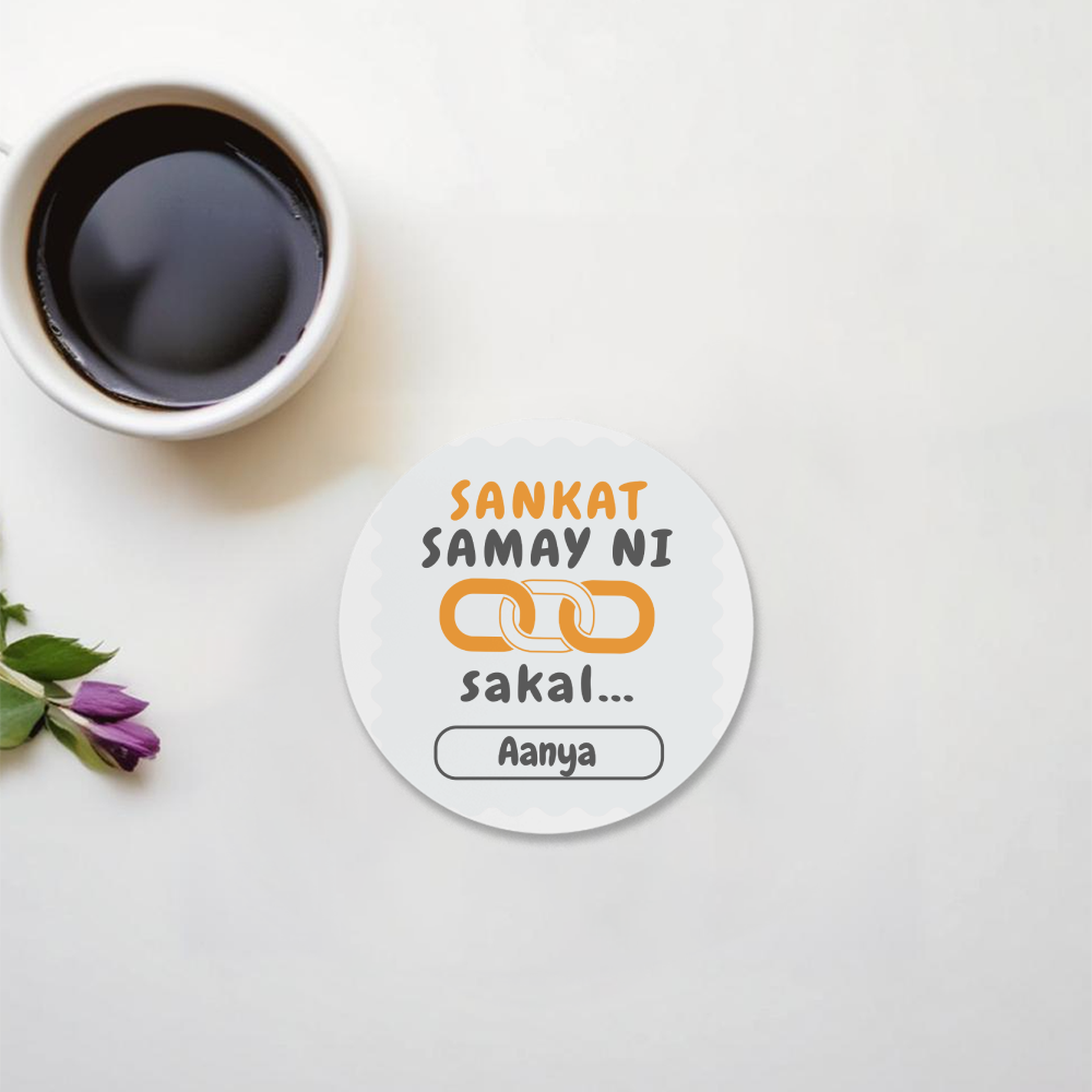 Personalized Minimalist Acrylic Coaster Accessories with Custom Name