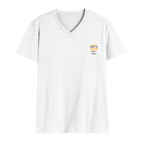 Personalized Minimalist T-Shirt with Custom Name - Male V Neck T Shirt Dtg T-Shirt