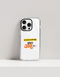 Hard Clear Case | For iPhone | TPU & PC Hybrid | Camera Guard & Scratch-Proof | Unisex | Personalized | Typography | Friendship | Everyday | Supportive | Don't Worry, Mi Aahe - front_16 Pro - 16 Pro - mockup 6