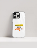 Hard Clear Case | For iPhone | TPU & PC Hybrid | Camera Guard & Scratch-Proof | Unisex | Personalized | Typography | Friendship | Everyday | Supportive | Don't Worry, Mi Aahe - front_15 Pro - 15 Pro - mockup 10