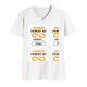 Personalized Minimalist T-Shirt with Custom Name - Male V Neck T Shirt Embroidery T-Shirt