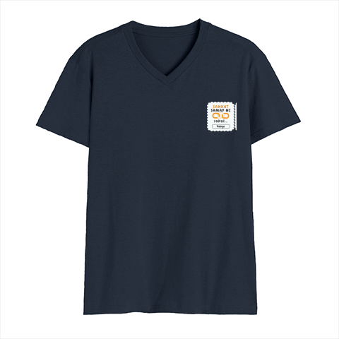 Personalized Minimalist T-Shirt with Custom Name - Male V Neck T Shirt Embroidery T-Shirt