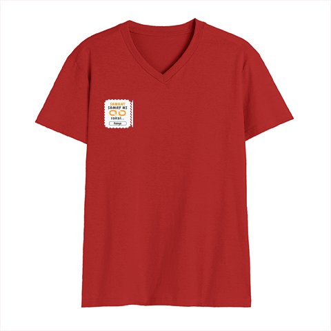Personalized Minimalist T-Shirt with Custom Name - Male V Neck T Shirt Embroidery T-Shirt