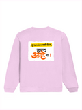Oversized Sweatshirt | Relaxed Fit Unisex | 90% Cotton 10% Polyester 400 GSM | Pre-Shrunk Drop Shoulder | Unisex | Personalized | Typography | Friendship | Everyday | Supportive | Don't Worry, Mi Aahe - back - Light Baby Pink - mockup 2