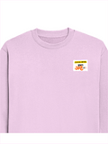 Oversized Sweatshirt | Relaxed Fit Unisex | 90% Cotton 10% Polyester 400 GSM | Pre-Shrunk Drop Shoulder | Unisex | Personalized | Typography | Friendship | Everyday | Supportive | Don't Worry, Mi Aahe - left pocket - Light Baby Pink - mockup 3