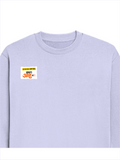 Oversized Sweatshirt | Relaxed Fit Unisex | 90% Cotton 10% Polyester 400 GSM | Pre-Shrunk Drop Shoulder | Unisex | Personalized | Typography | Friendship | Everyday | Supportive | Don't Worry, Mi Aahe - right pocket - Lavender - mockup 4