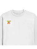 Oversized Sweatshirt | Relaxed Fit Unisex | 90% Cotton 10% Polyester 400 GSM | Pre-Shrunk Drop Shoulder | Unisex | Personalized | Typography | Friendship | Everyday | Supportive | Don't Worry, Mi Aahe - right pocket - White - mockup 4