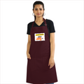 Apron | One Size Adjustable Fit | Cotton Drill Fabric | Two Pockets, Double-Stitched | Unisex Adults | Personalized | Typography | Friendship | Everyday | Supportive | Don't Worry, Mi Aahe - front - Maroon - mockup 1