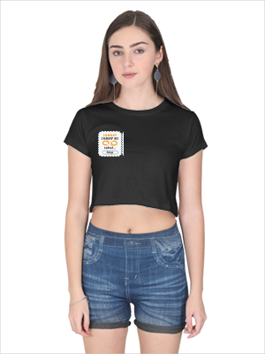 Personalized Minimalist Female Crop Top Dtf with Custom Name