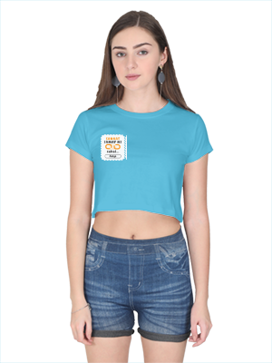 Personalized Minimalist Female Crop Top Dtf with Custom Name