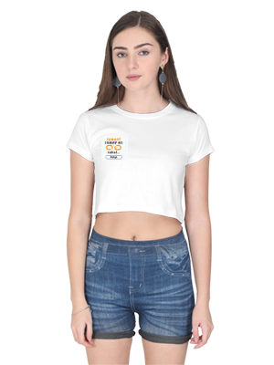 Personalized Minimalist Female Crop Top Dtf with Custom Name