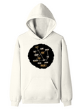 Pullover Hoodie | Unisex Regular Fit | Cotton Blend Tri-Layer | All-Season Comfort, Ribbed Cuffs | Adults | Personalized | Typography | Self-knowledge | Everyday | Confident | Know The Game - front - Off White - mockup 1
