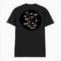Men's V-Neck T-Shirt | Regular Fit | 180 GSM Bio-Washed Cotton | Durable Double-Stitched Seams | Everyday Wear | Personalized | Typography | Self-knowledge | Everyday | Confident | Know The Game - back - Black - mockup 2