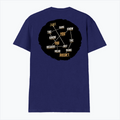 Men's V-Neck T-Shirt | Regular Fit | 180 GSM Bio-Washed Cotton | Durable Double-Stitched Seams | Everyday Wear | Personalized | Typography | Self-knowledge | Everyday | Confident | Know The Game - back - Royal Blue - mockup 2