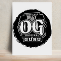 Metal Posters | 8x11.7 & 11.7x15.7 Inches | 1mm Thick Metal | Magnetic Mount | Waterproof | Glossy Finish | Home Decor | Personalized | Typography | Identity | Everyday | Confident | Call Me OG Guru - front - White - mockup 1
