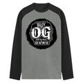 Male Raglan T-Shirt | Men's Regular Fit | 180 GSM Bio-Washed Fabric | Double Stitched, Ribbed Neck | Personalized | Typography | Identity | Everyday | Confident | Call Me OG Guru - front - mockup 1