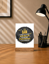 Acrylic Photo Frame With Stand - Not So Nice
