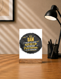 Acrylic Photo Frame with Stand | 5x7 Inch | Acrylic & Wood | UV Printed Tabletop Display | Universal | Personalized | Typography | Humor | Sarcasm | Everyday | Sarcastic | Not So Nice - front - mockup 1