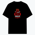 Cotton Stretch T-Shirt | Unisex Fit | 95% Cotton 5% Spandex | Breathable Flexible Durable | Adults | Personalized | Typography | Motivation | Problem Solving | Everyday | Assertive | No Nonsense Attitude - front - Black - mockup 1