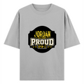 Oversized Standard T-Shirt | Unisex Relaxed Fit | 100% Super Combed Cotton | Soft, Breathable, Durable | Adult | Personalized | Typography | Generational Identity | Youth Culture | Assertive | Proud Gen Z - front - Grey Melange - mockup 1