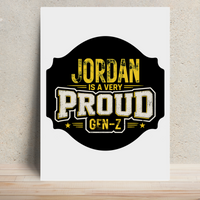 Metal Posters | 8x11.7 & 11.7x15.7 Inches | 1mm Thick Metal | Magnetic Mount | Waterproof | Glossy Finish | Home Decor | Personalized | Typography | Generational Identity | Youth Culture | Assertive | Proud Gen Z