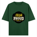 Oversized Classic T-Shirt | Unisex Relaxed Fit | 100% Super-Combed Cotton | Pre-Shrunk, Double-Stitched | Adults | Personalized | Typography | Generational Identity | Youth Culture | Assertive | Proud Gen Z - front - Bottle Green - mockup 1