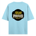 Oversized Classic T-Shirt | Unisex Relaxed Fit | 100% Super-Combed Cotton | Pre-Shrunk, Double-Stitched | Adults | Personalized | Typography | Generational Identity | Youth Culture | Assertive | Proud Gen Z - back - Baby Blue - mockup 2