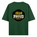 Oversized Classic T-Shirt | Unisex Relaxed Fit | 100% Super-Combed Cotton | Pre-Shrunk, Double-Stitched | Adults | Personalized | Typography | Generational Identity | Youth Culture | Assertive | Proud Gen Z - back - Bottle Green - mockup 2