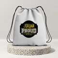 Drawstring Bag | 280 GSM | Durable Cotton | Secure Closure | Unisex | Personalized | Typography | Generational Identity | Youth Culture | Assertive | Proud Gen Z - back - mockup 2