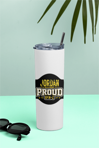 Tumbler Bottle | 20oz Capacity | Stainless Steel | Double-Wall Insulated, Splash-Proof Lid, Metal Straw | Everyday Use | Personalized | Typography | Generational Identity | Youth Culture | Assertive | Proud Gen Z